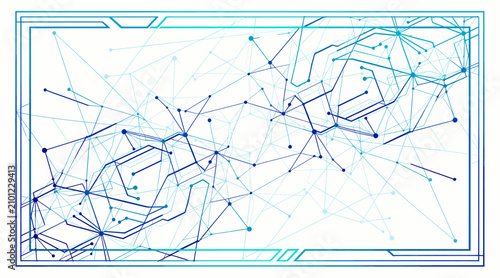 abstract blue network connections background