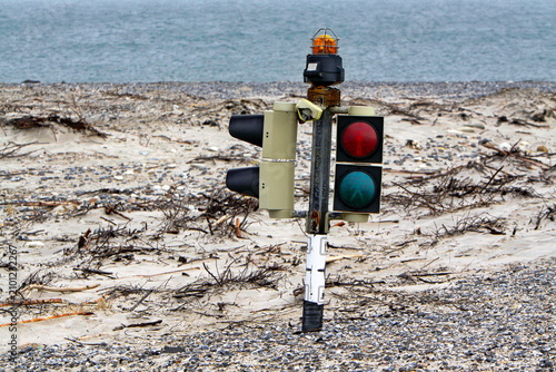 Ampel am Flugplatz Düne (Helgoland)