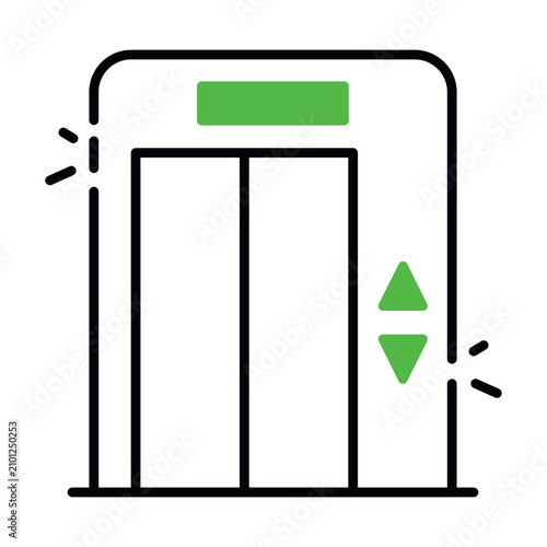 фотографія Modern design icon of lift