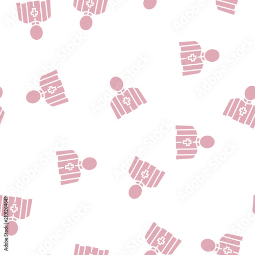 Foto priest pastor vector glyph seamless pattern priest pastor sign illustration