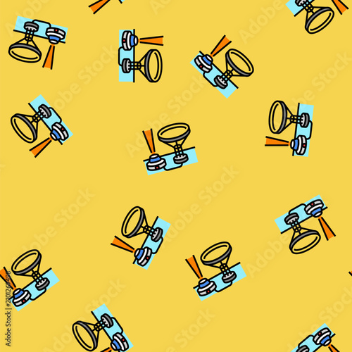 Принти на полотні occupancy sensors energy vector seamless pattern occupancy sensors energy sign i