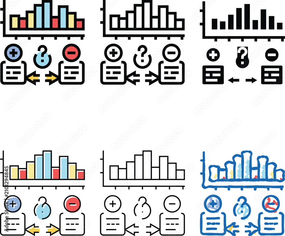 Obraz premium forecasting business process color icon vector. forecasting business process sign. styles isolated symbol