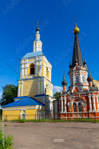 The bell tower of Saint Nicholas Church in Smolensk, Russia.