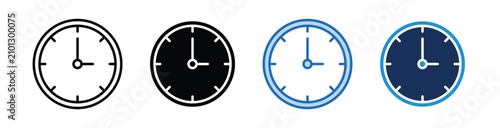 Photos Clock  Icon Collection With Multiple Styles