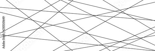 Photography Chaotic arrangement of straight geometric lines