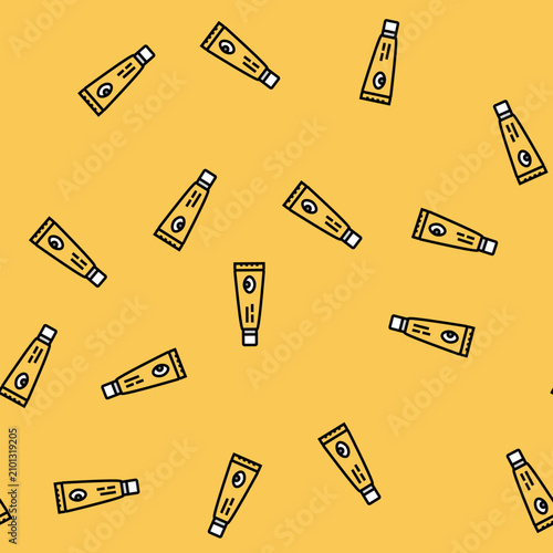 Photography eye cream men cosmetic vector seamless pattern eye cream men cosmetic sign illus