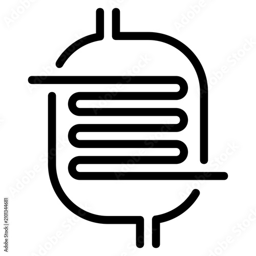condenser icon line logo