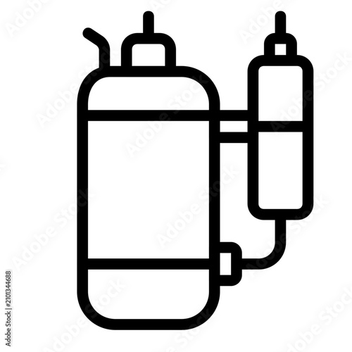 compressor icon line logo