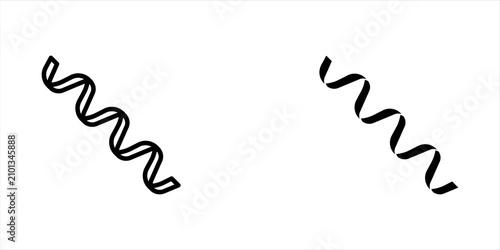Foto Protein Structure Icon set, for Biochemistry, Molecular Science, Mobile Concept