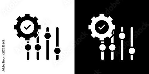 Setting Icon Sheet Black And White