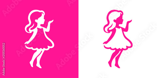 Photos Logotipo de boutique de moda infantil