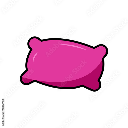 pink pillow icon vector