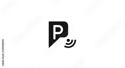 Cuadro en lienzo Editorial illustrative image of the Pandora Music streaming service logo icon wi