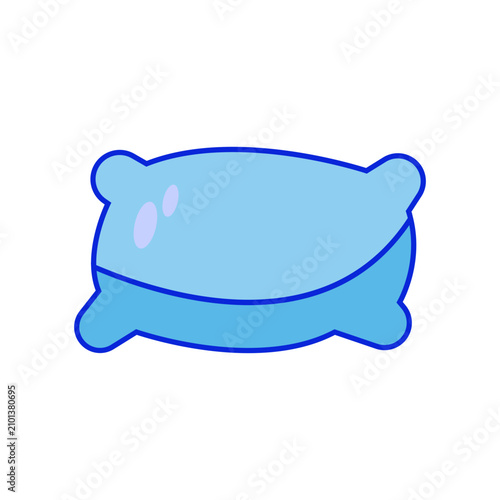soft blue pillow icon