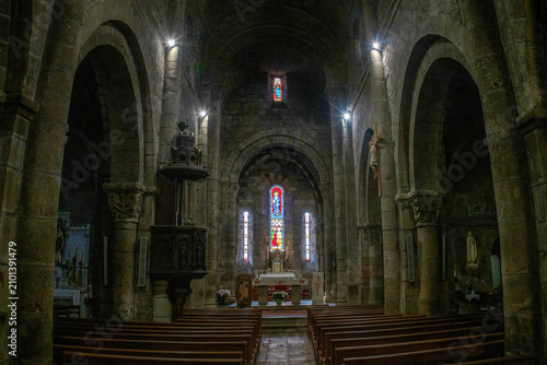 old church in a small village in France