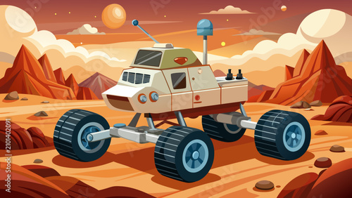Mars Rover Exploration, generative AI. 