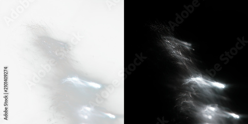Foto Abstract ethereal light streaks and glowing wisps, soft dreamlike texture with c
