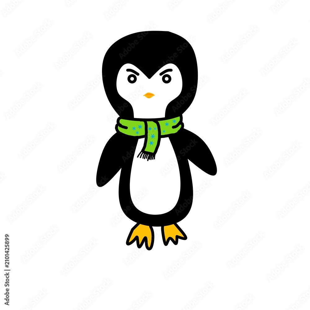 Fototapeta premium penguin in winter 