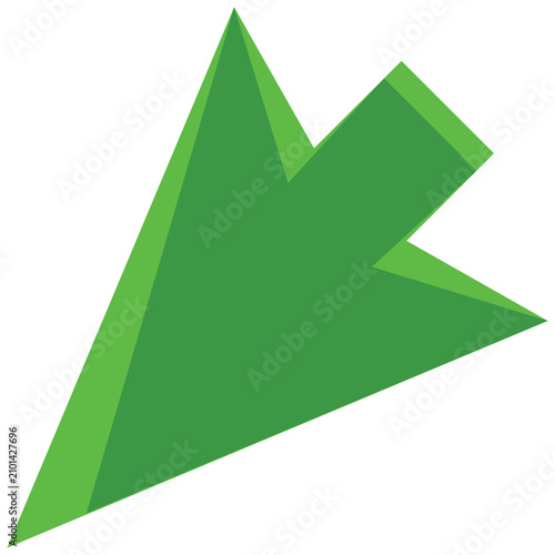 Obraz w ramie Green Mouse Cursor Arrow