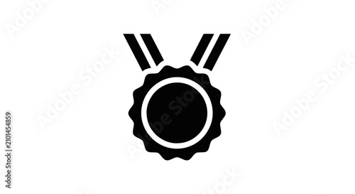 Canvastavla A black medal icon with ribbons is displayed prominently.