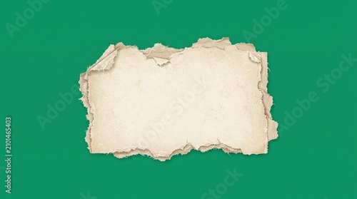 Vintage torn paper element
