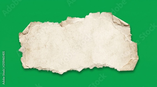 Vintage torn paper element