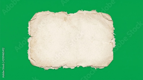 Vintage torn paper element