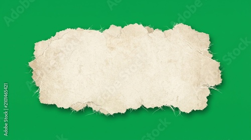 Vintage torn paper element