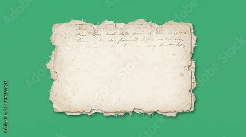 Vintage torn paper element