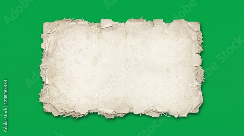 Vintage torn paper element
