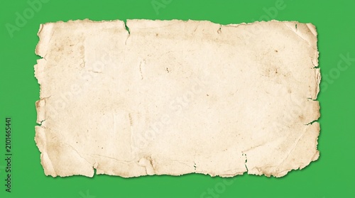 Vintage torn paper element