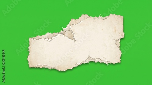 Vintage torn paper element