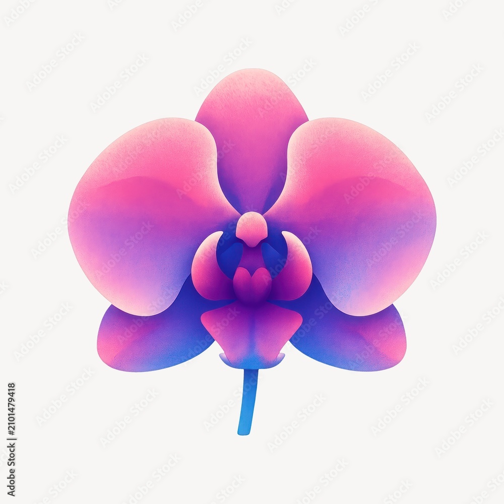 Obraz premium Vibrant orchid gradient illustration.