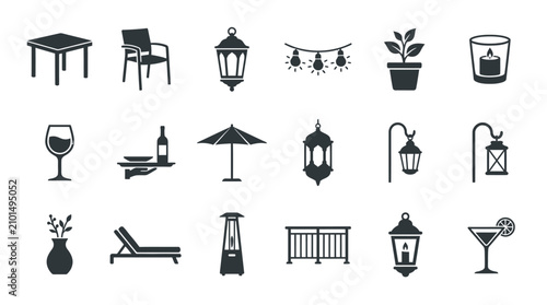 Foto Collection of Outdoor Living and Patio Essentials Icons