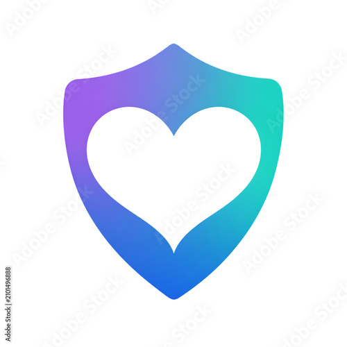 Heart Shield Emotional Safety Wellness Icon