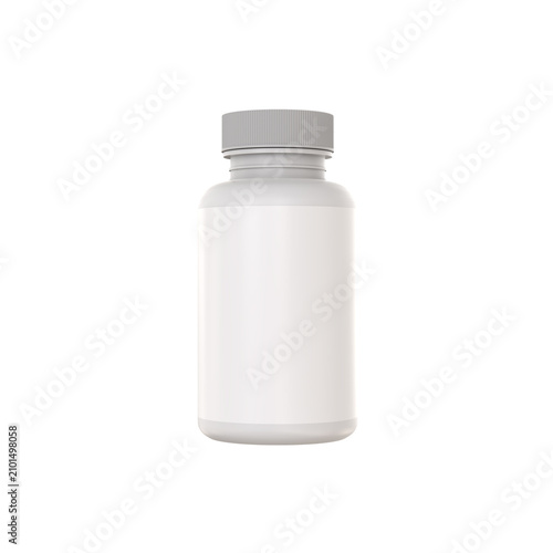 white plastic bottle