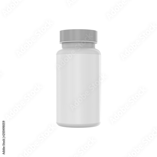 white plastic bottle