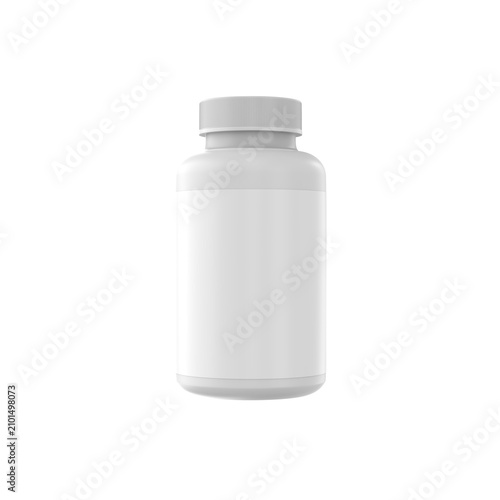 white plastic bottle