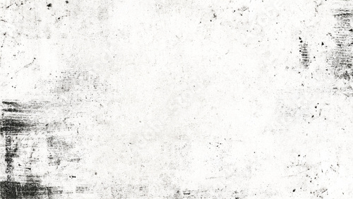 Φωτογραφία White grungy textured surface with black smudges and scratches on wall distresse