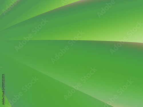 Obraz na plátne Abstract green background with radial gradient lines and soft light effects, mod