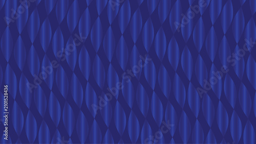 Schilderij op canvas Abstract geometric background featuring a seamless repeating pattern of curved d