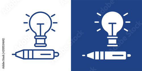 Konstfotografi Creativity Line And Solid Icon Collection