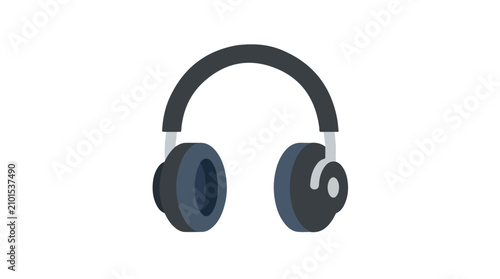 Fotografija modern wireless headphones with sleek black design and comfortable ear cushions