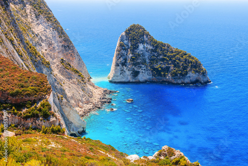 Plakaki Rocks in Ionian Sea - Agalas, Zakynthos Island, Greece