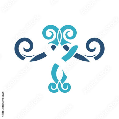 Abstract Swirls and Shapes