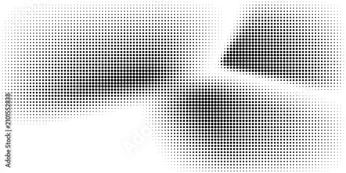 Cuadro en lienzo Halftone faded gradient texture