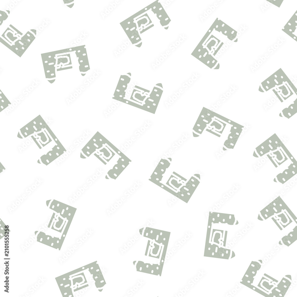 Fototapeta premium unearthed treasures glyph vector seamless pattern. unearthed treasures signthin illustration