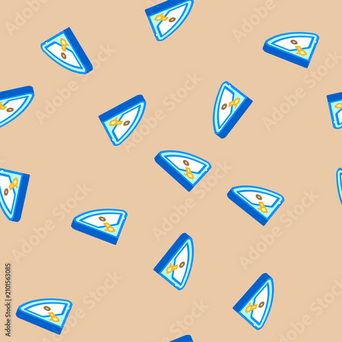 Bild auf Leinwand corner sink isometric seamless pattern