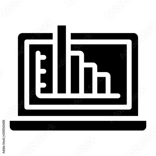 statistic icon vector