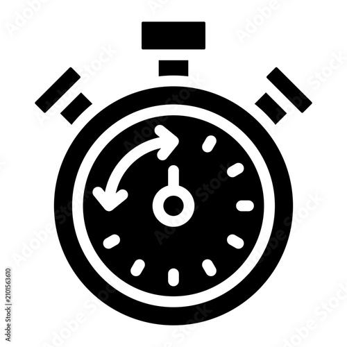 stopwatch icon vector